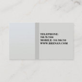 Innenarchitekt-Möbel-Licht-Badezimmer Visitenkarte (Rückseite)