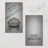 Innenarchitekt-Möbel-Visitenkarte-Schablone Visitenkarte (Vorne/Hinten)