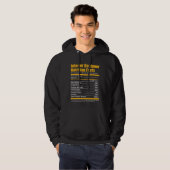 Innenarchitekt-Nahrungs-Tatsachen-lustiger T - Hoodie (Vorne ganz)