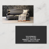 Innenarchitekt-Schwarz-Sofa-modernes Leathern Visitenkarte (Vorne/Hinten)