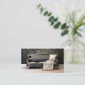 Innenarchitekt-Schwarz-Sofa-modernes Leathern Visitenkarte (Stehend Vorderseite)