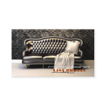 Innenarchitekt-Schwarz-Sofa-modernes Leathern