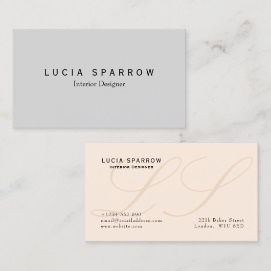 Innenarchitekt Visitenkarte (Vorne/Hinten)