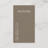 Innenarchitekt visitenkarte (Rückseite)