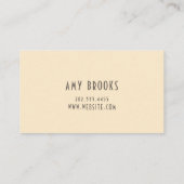 Innenarchitekt Visitenkarte (Rückseite)