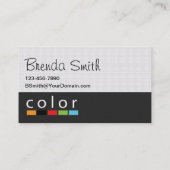 Innenarchitekt Visitenkarte (Rückseite)