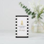 Innenarchitekt-Visitenkarte - Chic geometrisch Visitenkarte (Stehend Vorderseite)