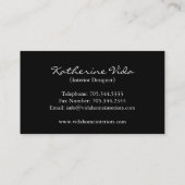 Innenarchitekt-Visitenkarte Visitenkarte (Rückseite)