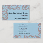 Innenarchitekt-Visitenkarte Visitenkarte (Vorne/Hinten)