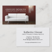 Innenarchitekt-Visitenkarte Visitenkarte (Vorne/Hinten)