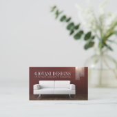 Innenarchitekt-Visitenkarte Visitenkarte (Stehend Vorderseite)