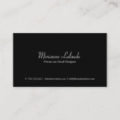 Innenarchitekt-Visitenkarte Visitenkarte (Rückseite)