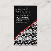 Innenarchitekt-Visitenkarte Visitenkarte (Rückseite)