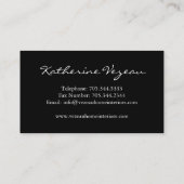 Innenarchitekt-Visitenkarte Visitenkarte (Rückseite)