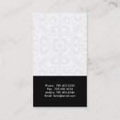 Innenarchitekt-Visitenkarten Visitenkarte (Rückseite)