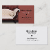 Innenarchitekt, ZuhauseStager Visitenkarte (Vorne/Hinten)