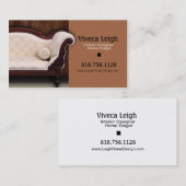 Innenarchitekt, ZuhauseStager Visitenkarte (Vorne/Hinten)