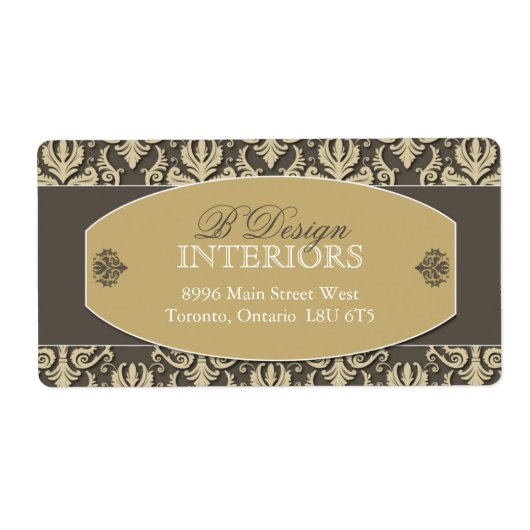 Innenarchitekten für die Versandkennzeichnung (Vorne)