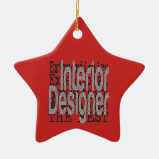 Innenarchitektin Keramik Ornament (Vorne)