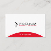Innenarchitektin, Minimalistisch, Hausordnung Visitenkarte (Rückseite)