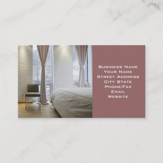 Innenarchitektin oder Visitenkarte (Vorderseite)