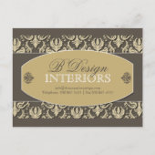 Innenarchitektin Werbung Postkarte (Vorderseite)