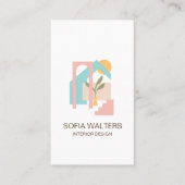 Innenarchitektin Zuhause inszeniert echtes Anwesen Visitenkarte (Vorderseite)