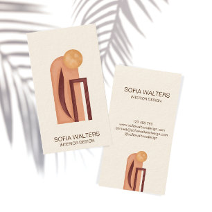 Innenarchitektin Zuhause inszeniert reales Anwesen Visitenkarte