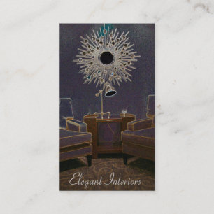 Innenarchitektur-/Dekor-Visitenkarteschablone Visitenkarte