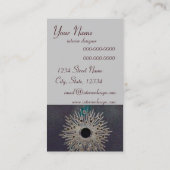 Innenarchitektur-/Dekor-Visitenkarteschablone Visitenkarte (Rückseite)