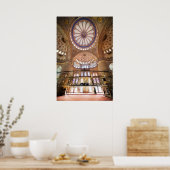 Innenarchitektur der Blauen Moschee Poster (Küche)