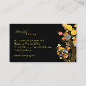 Innenarchitektur der Whimsical Trees Visitenkarte (Rückseite)