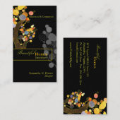 Innenarchitektur der Whimsical Trees Visitenkarte (Vorne/Hinten)