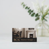 Innenarchitektur Designer Branding Business Card Visitenkarte (Stehend Vorderseite)