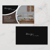 Innenarchitektur, die moderne Visitenkarte 5 (Vorne/Hinten)