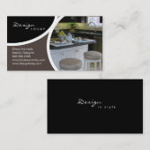 Innenarchitektur, die moderne Visitenkarte 6 (Vorne/Hinten)