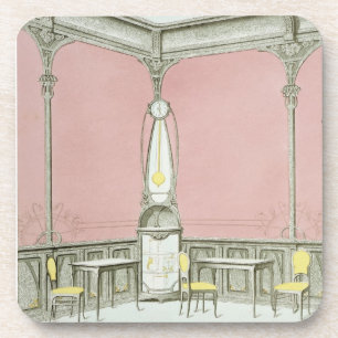 Innenarchitektur für eine Bierstube, Illustration Untersetzer