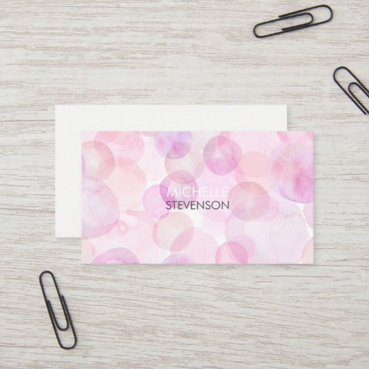 Innenarchitektur für Wasserfarben - Visitenkarten Visitenkarte (Vorderseite/Rückseite Beispiel)