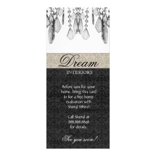 Innenarchitektur-Gestell-Karten-Leuchter-beige Werbekarte