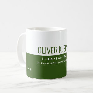 Innenarchitektur Halbgrün Halbweiß Kaffeetasse