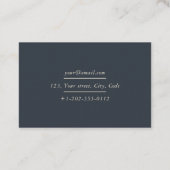 Innenarchitektur, Pflanze Visitenkarte (Rückseite)