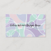 Innenarchitektur und Dekoration kreativ Visitenkarte (Vorderseite)