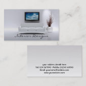 Innenarchitektur-Visitenkarte Visitenkarte (Vorne/Hinten)