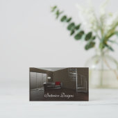 Innenarchitektur-Visitenkarte Visitenkarte (Stehend Vorderseite)