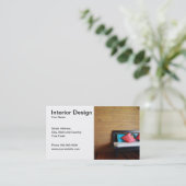 Innenarchitektur-Visitenkarte Visitenkarte (Stehend Vorderseite)