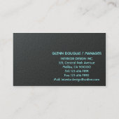 Innenarchitektur - Visitenkarten Visitenkarte (Rückseite)