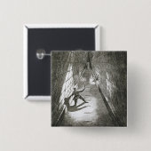 Innenaufstieg einer Pyramide, c.1780 (Stich) Button (Vorne & Hinten)