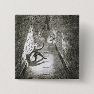 Innenaufstieg einer Pyramide, c.1780 (Stich) Button