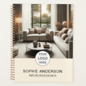 Innenausstatter Custom Logo Foto Creme Planer (Vorderseite)