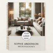Innenausstatter Custom Logo Foto Neutral Beige Planer (Vorderseite)